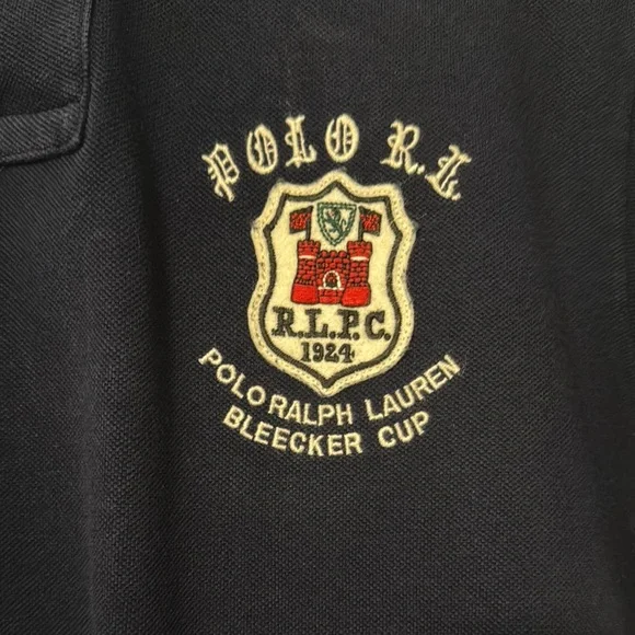 Polo Ralph Lauren Navy Embroidered Polo Shirt - Picture 4 of 6